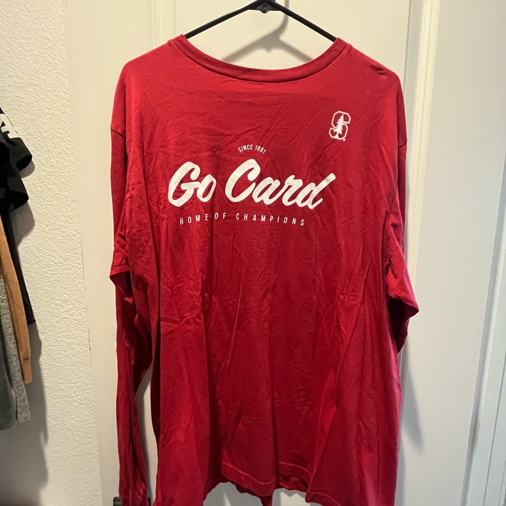 Stanford Go Card Red Long Sleeve Shirt